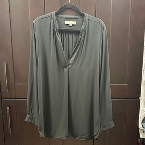 LOFT Dark Gray Blouse